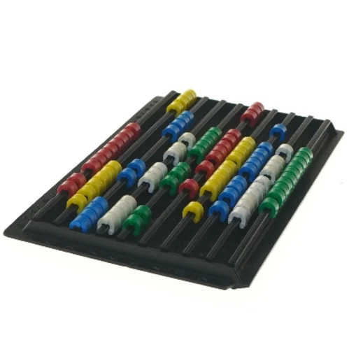 Beregner med farvede perler (str. 28x15 cm)