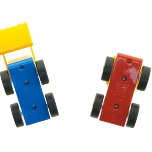 Legetøjsbiler med gravemaskine og lastbil fra IKEA (str. 11x7 cm)