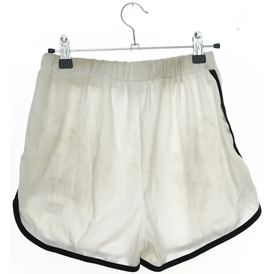 Hvide shorts med sort kant fra SHEIN  (str. 170)