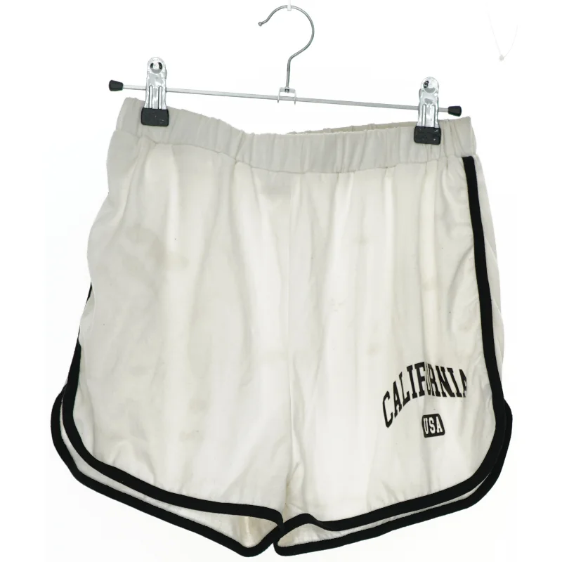 Hvide shorts med sort kant fra SHEIN  (str. 170)