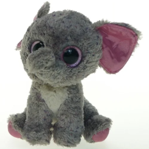 Tøjdyr elefant med store øjne (str. 23x18 cm)