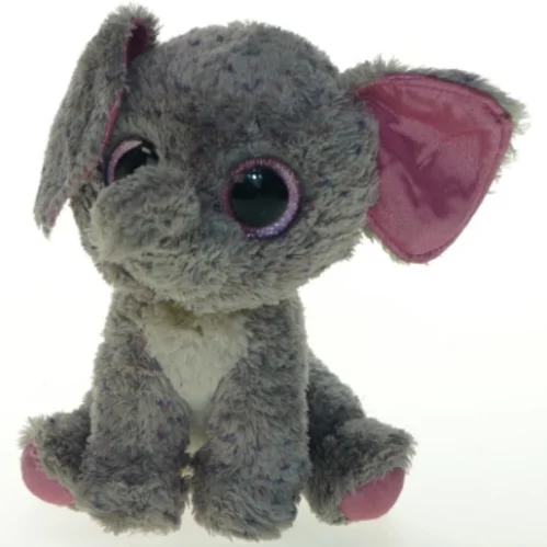 Tøjdyr elefant med store øjne (str. 23x18 cm)