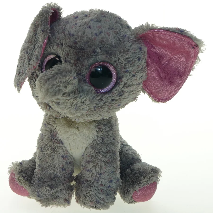 Tøjdyr elefant med store øjne (str. 23x18 cm)
