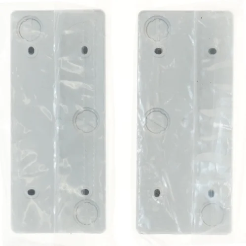 Dobbelt stikkontakt med jord fra Lauritz Knudsen (str. 16x7x3,5 cm)