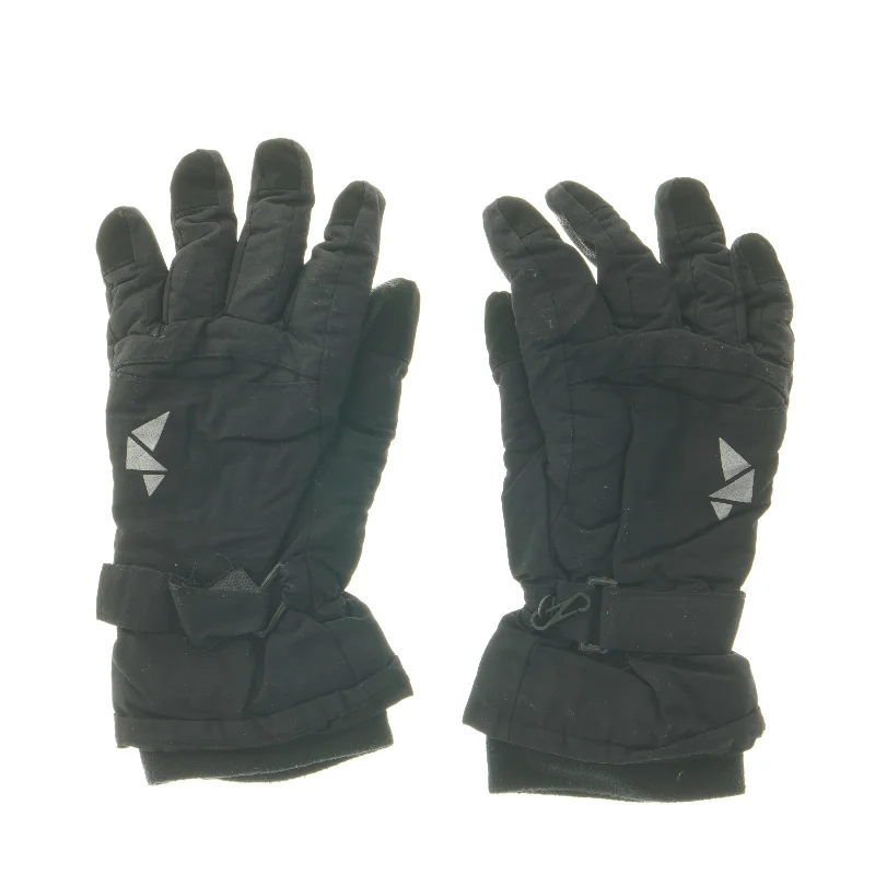 Sorte skihandsker til børn fra VRS (str. 12-14 år cm)