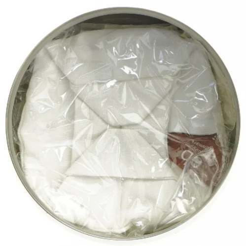 Erik Bagger EB stål skål med hvid pude fra Georg Jensen (str. Ø 14,5 cm)