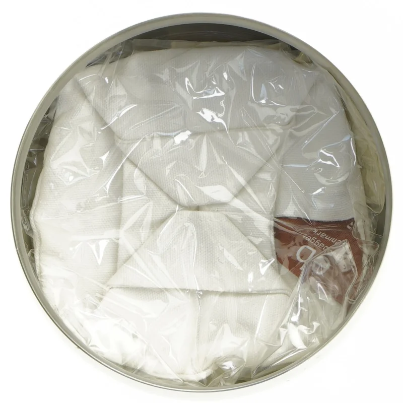 Erik Bagger EB stål skål med hvid pude fra Georg Jensen (str. Ø 14,5 cm)