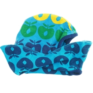 Børne-elefanthue med æblemønster (str. 30 cm)