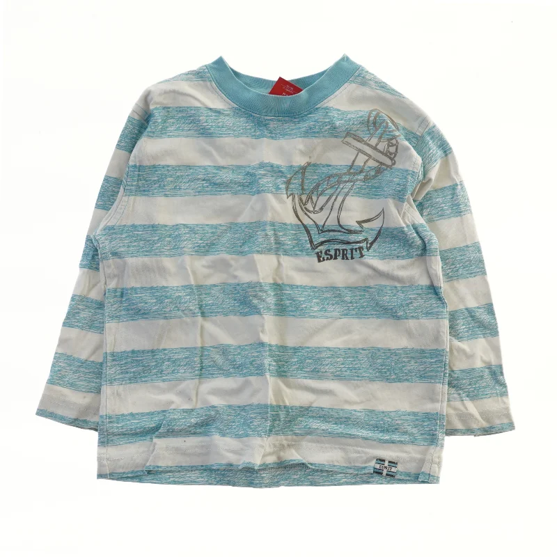 Langærmet stribet bluse med anker design fra Esprit (str. 92)