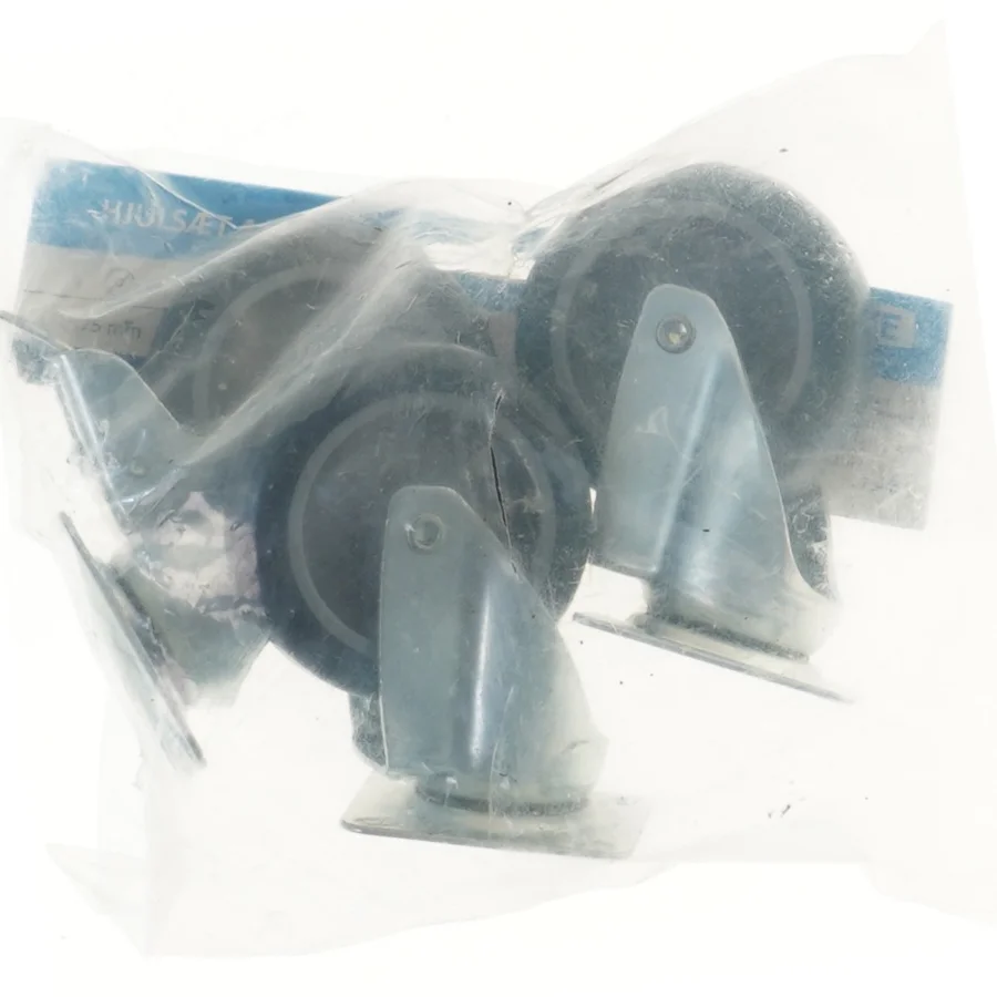 Hjulsæt, 4 styk Tente hjul fra Tente (str. 3 styk, 6x6 cm)