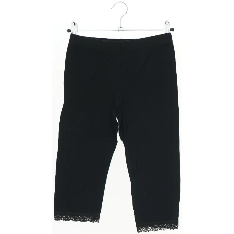 Sort leggings med blondekant fra VRS (str. 146)