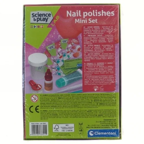 Science & Play neglelak sæt fra Clementoni (str. 21x15 cm)