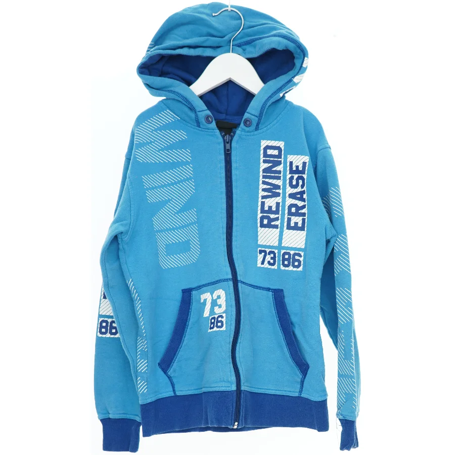 Blå Hættetrøje med Lynlås fra H&M (str. 146)