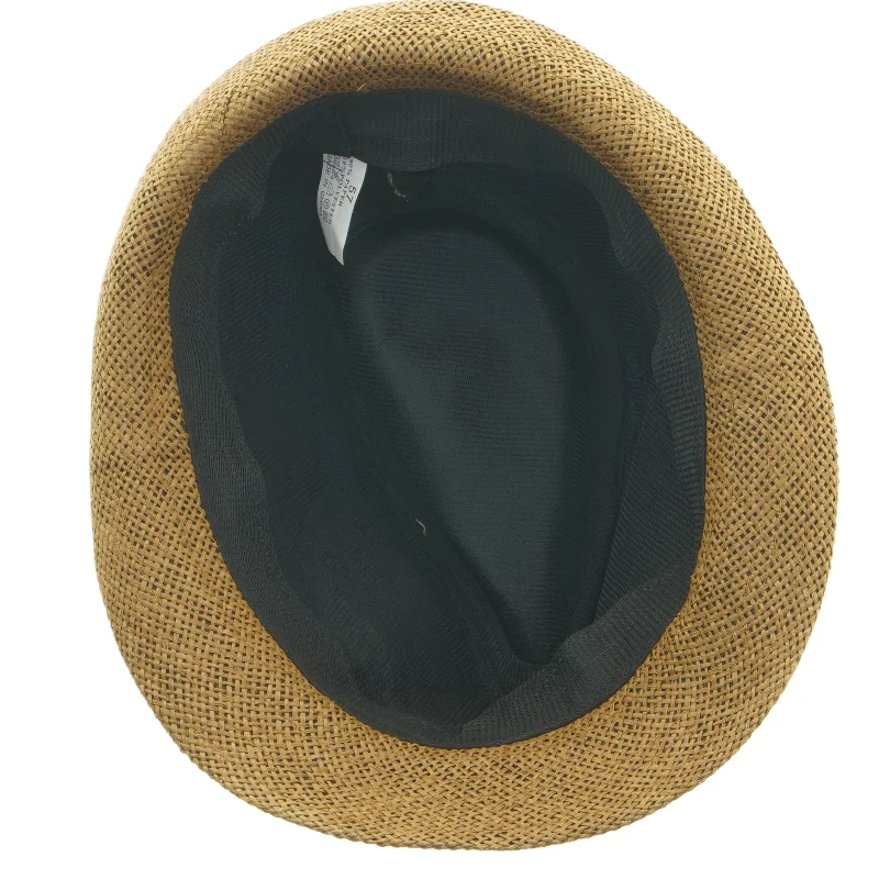 Stråhat med sort bånd (str. Ø 19 cm)