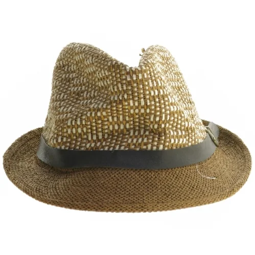 Stråhat med sort bånd (str. Ø 19 cm)