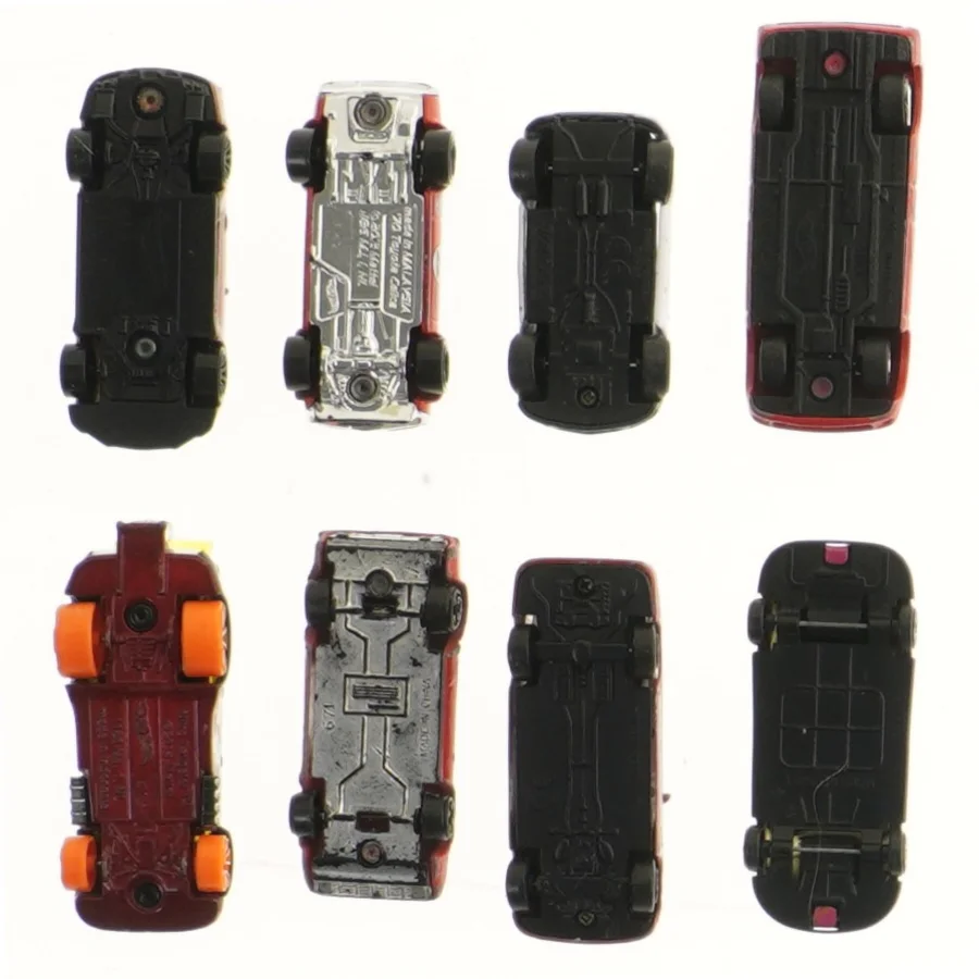 Samling af legetøjsbiler (str. 7-8 cm)