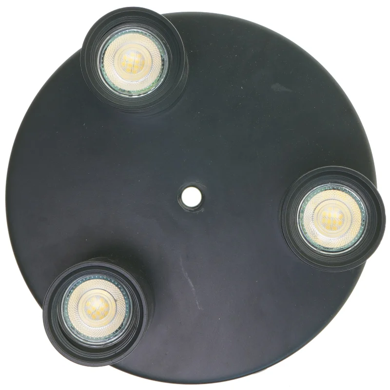 Rund loftlampe med tre lys fra IKEA (str. Ø 25,5 cm)