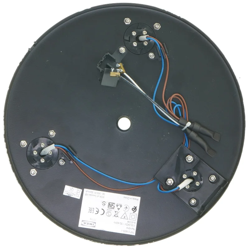 Rund loftlampe med tre lys fra IKEA (str. Ø 25,5 cm)