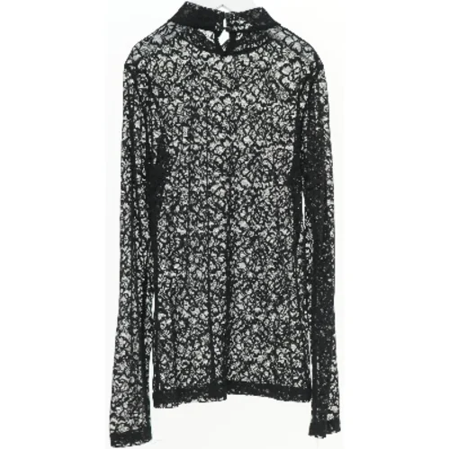 Sort blondebluse med lange ærmer fra LMTD (str. 152)