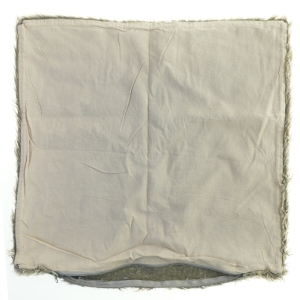 Pudebetræk med pels (str. 46x46 cm)