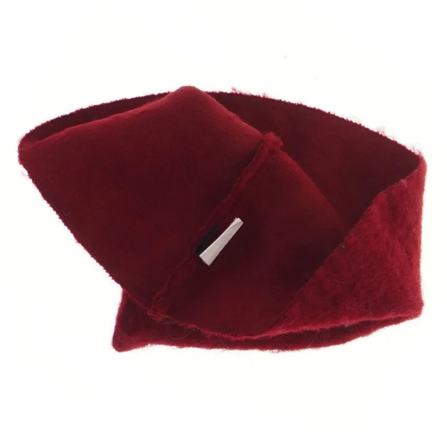 Rød filt nissehue fra Tv2 (str. 28x25 cm)
