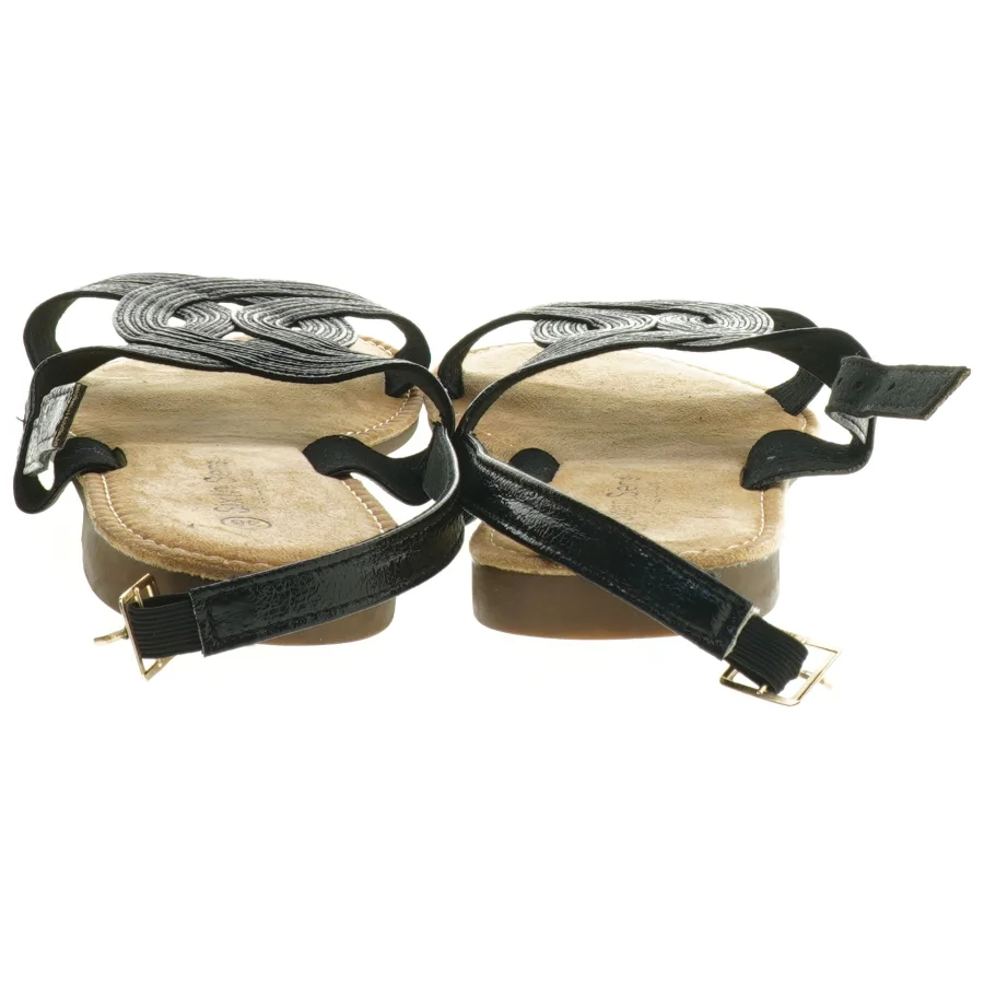 Sorte sandaler str. 38 fra Sixthe Sens (str. 38 )
