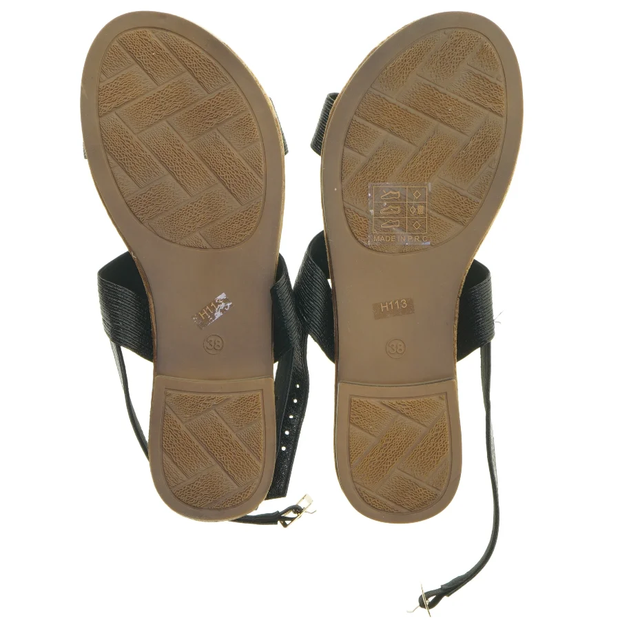 Sorte sandaler str. 38 fra Sixthe Sens (str. 38 )
