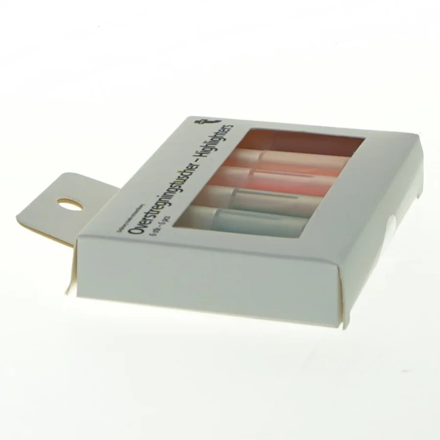 Sæt med 6 overstregningstuscher fra Tiger (str. 11x7 cm)