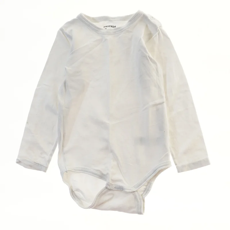 Hvid bodystocking med lange ærmer fra Friends (str. 98)