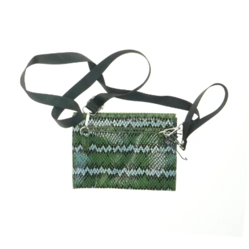 Grøn snake print taske (str. 21x16 cm)