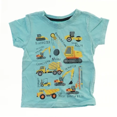 Børne T-Shirt med byggeplads grafik (str. 98)