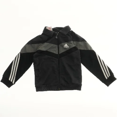 Sort jakke med striber fra Adidas (str. 98)