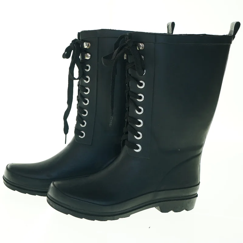 Sorte gummistøvler fra Oinak (str. 37)