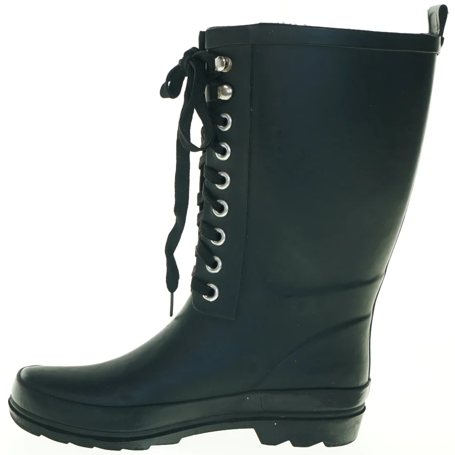 Sorte gummistøvler fra Oinak (str. 37)