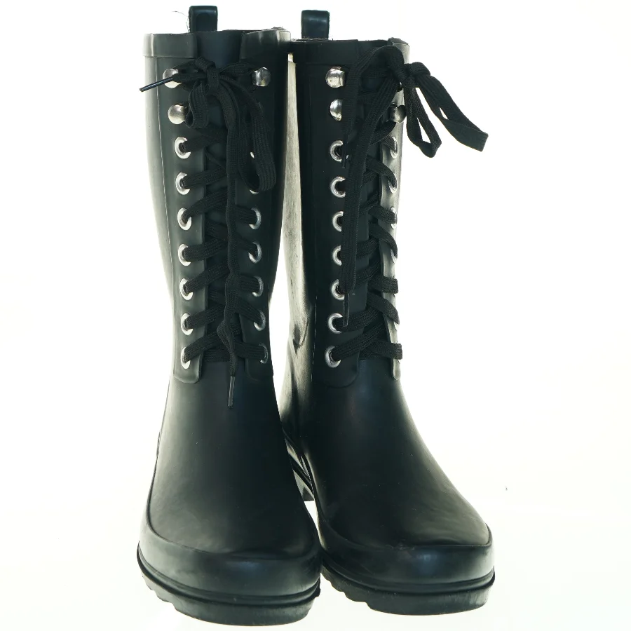 Sorte gummistøvler fra Oinak (str. 37)