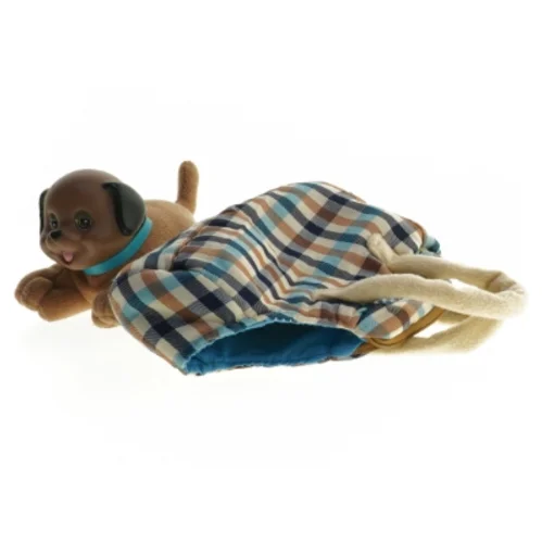 Ternet børne taske med bamse (str. 15 cm)