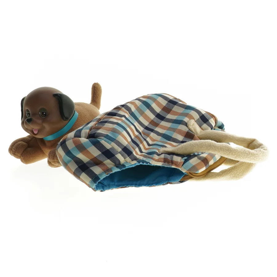 Ternet børne taske med bamse (str. 15 cm)