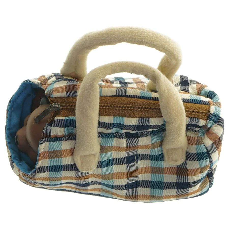 Ternet børne taske med bamse (str. 15 cm)