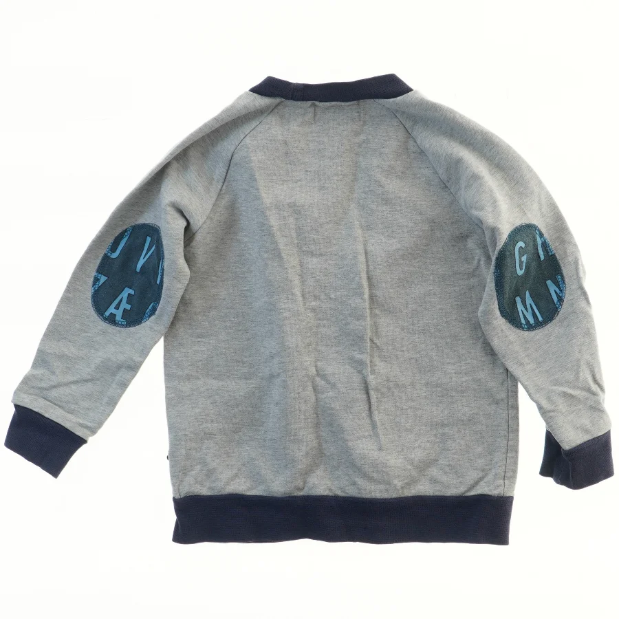 Grå sweatshirt med Hr. Skæg print fra Ramasjang (str. 98)