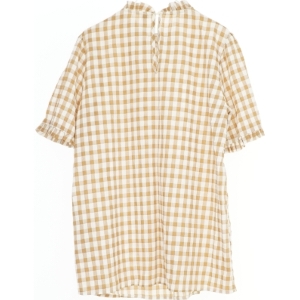 Rutet kortærmet kjole fra Soyaconcept (str. XS)