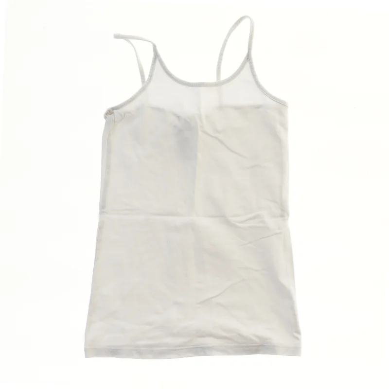 Hvid tanktop med stropper fra VRS (str. 134)