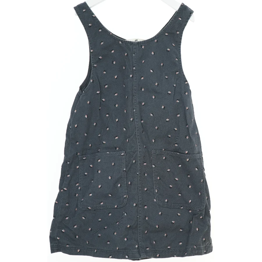 Mørkeblå kjole med blomsterprint fra H&M (str. 134)