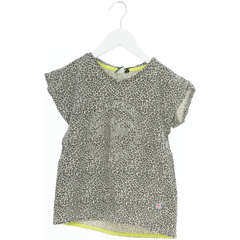 Leopardprint T-shirt med glittermotiv fra Hummel (str. 128)