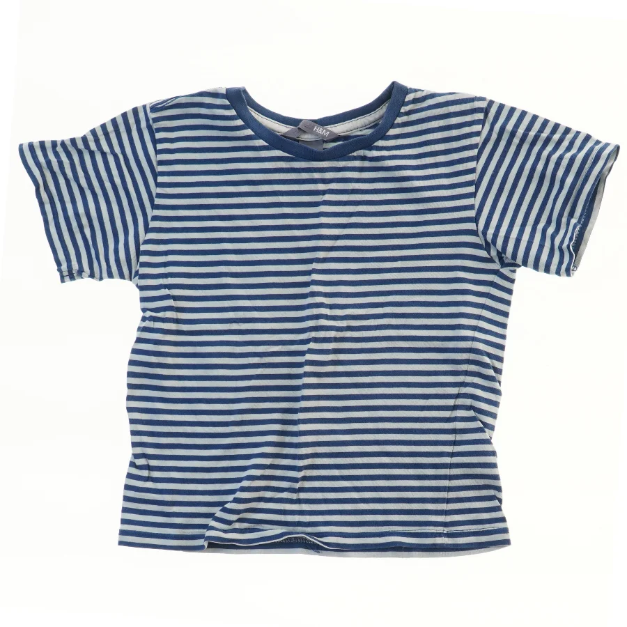 Stribet kortærmet T-shirt fra H&M (str. 98)