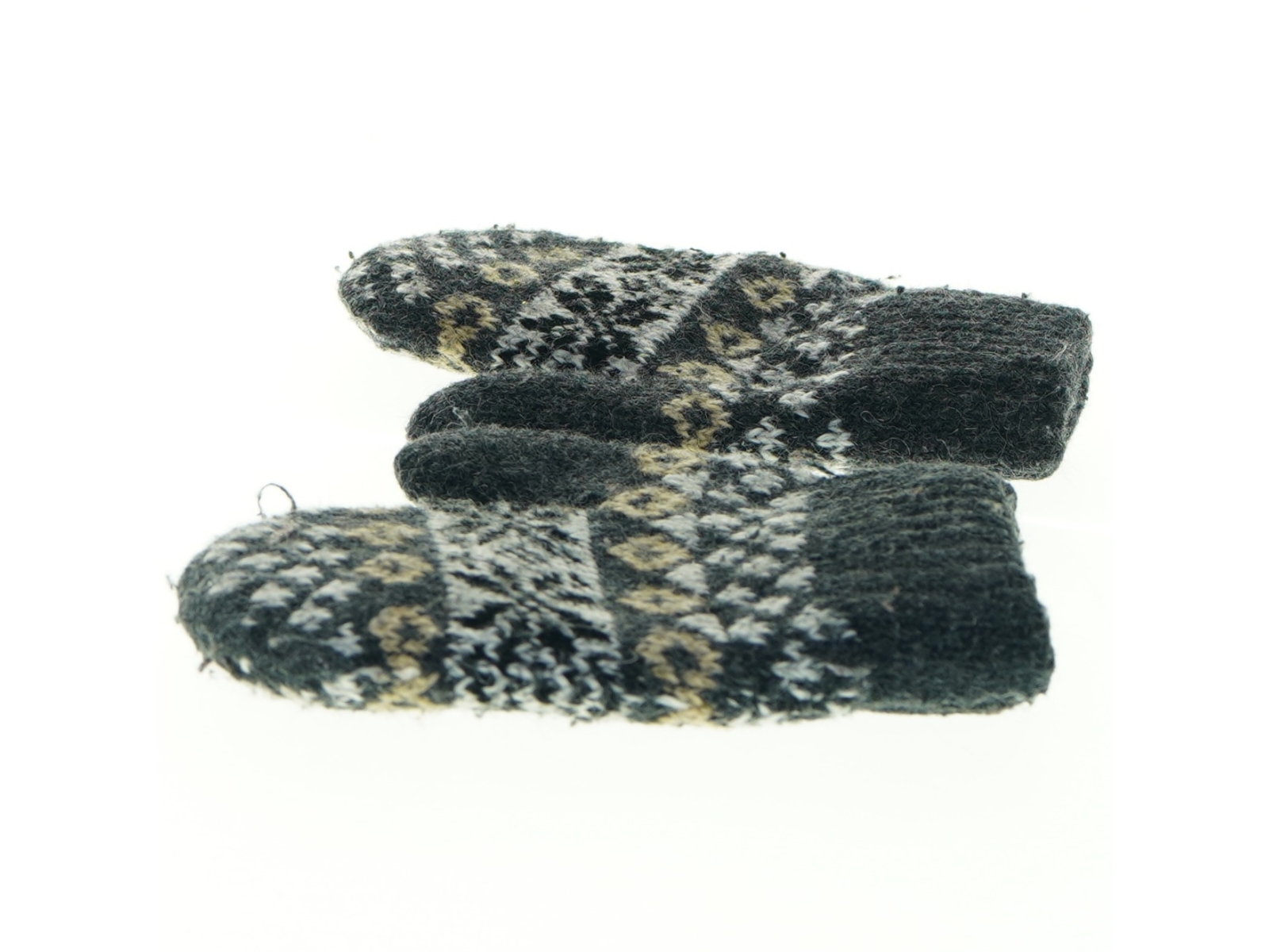 Strikket vanter (str. Længde, 14 cm b 7 cm)