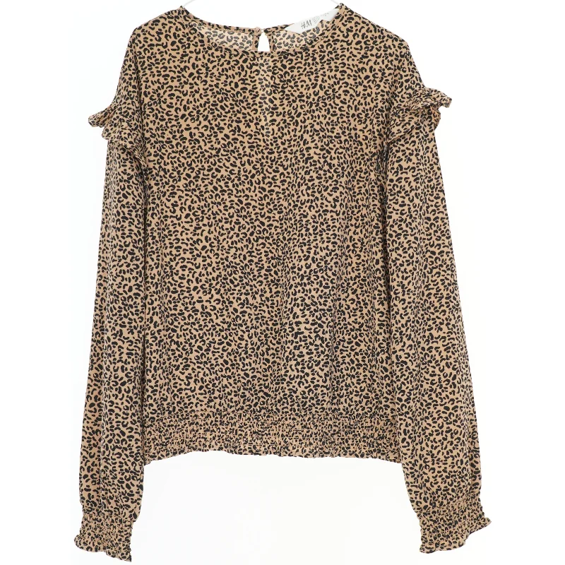 Leopardmønsteret bluse fra H&M (str. 152)