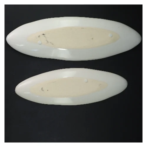 Sæt af to ovale fade (str. 36 og 30 cm)