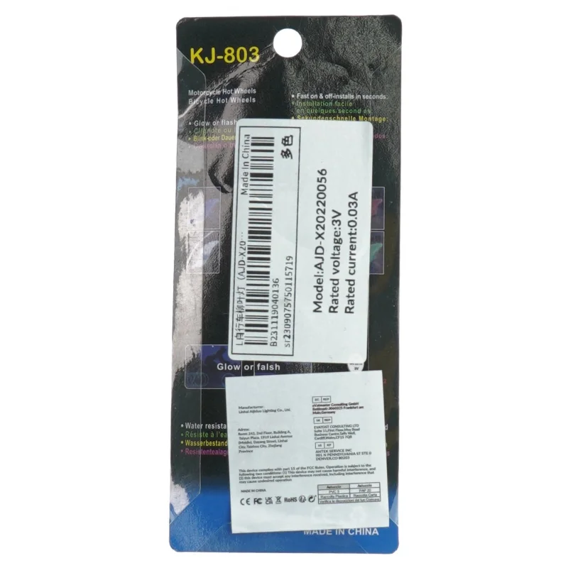 LED lys til cykelhjul (str. 13 cm)