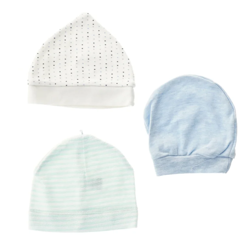 Sæt af tre babyhuer (str. 15,5x16 cm)