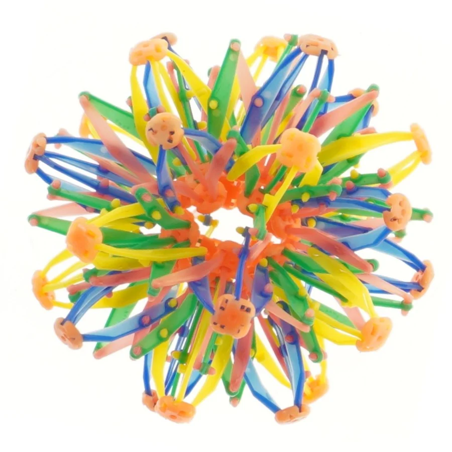 Fleksibel farverig bold (str. Ø 13 cm)